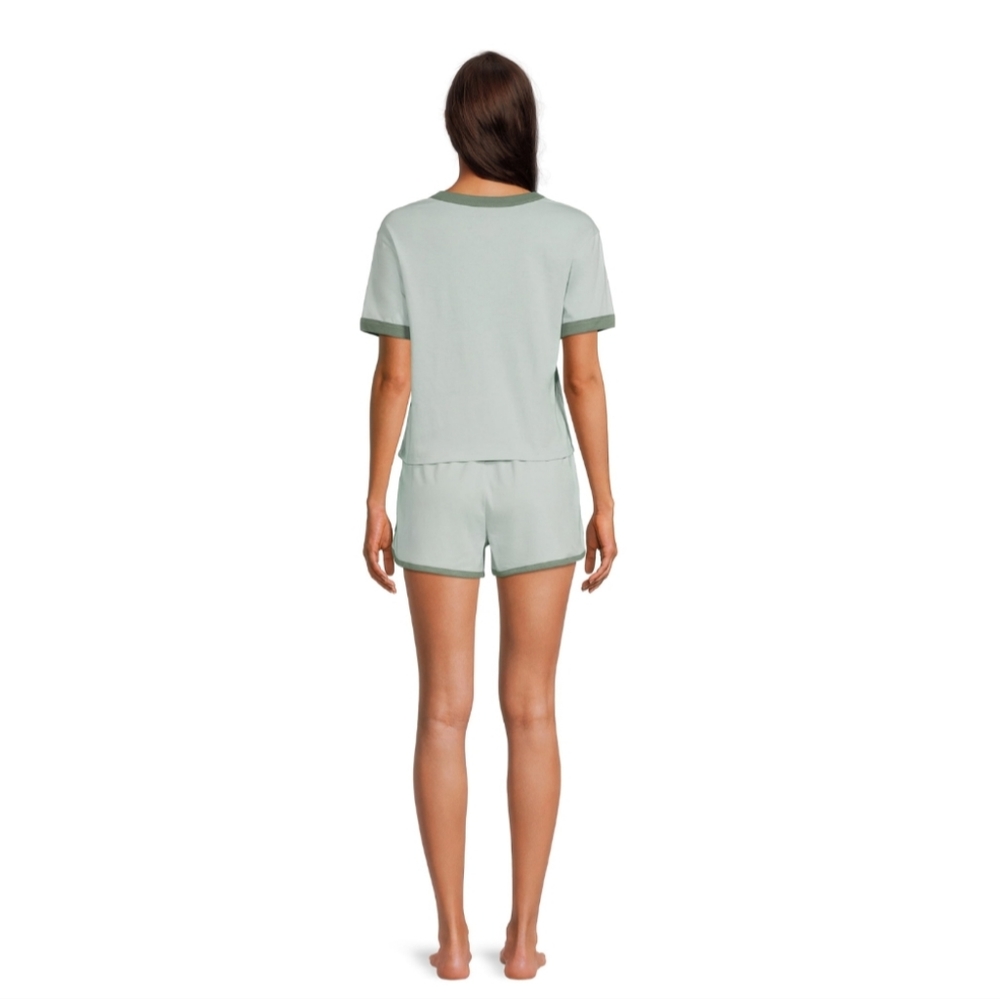Good Things Women's Ringer Tee and Short Sleep Set - Picture 5 of 12